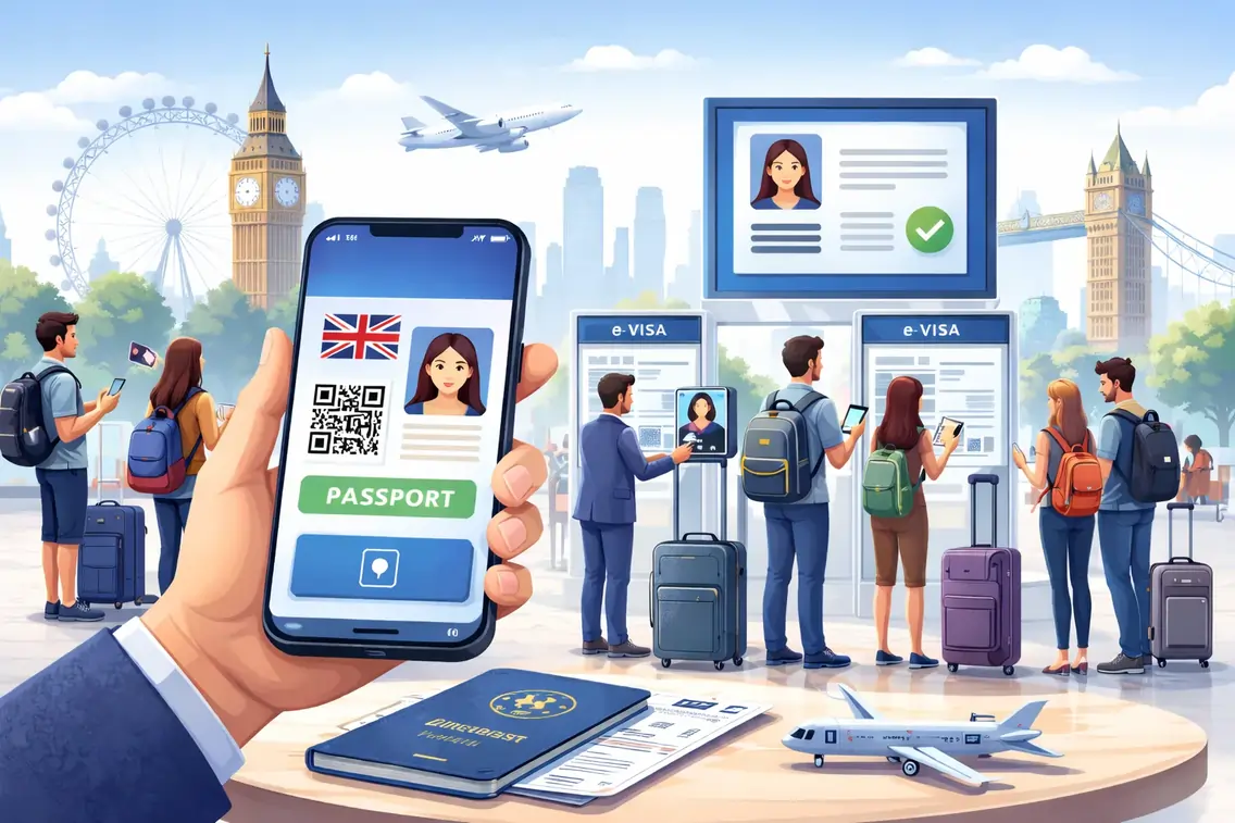 UK Visas go digital eVisas to fully replace visa stickers in 2026 What travellers need to know