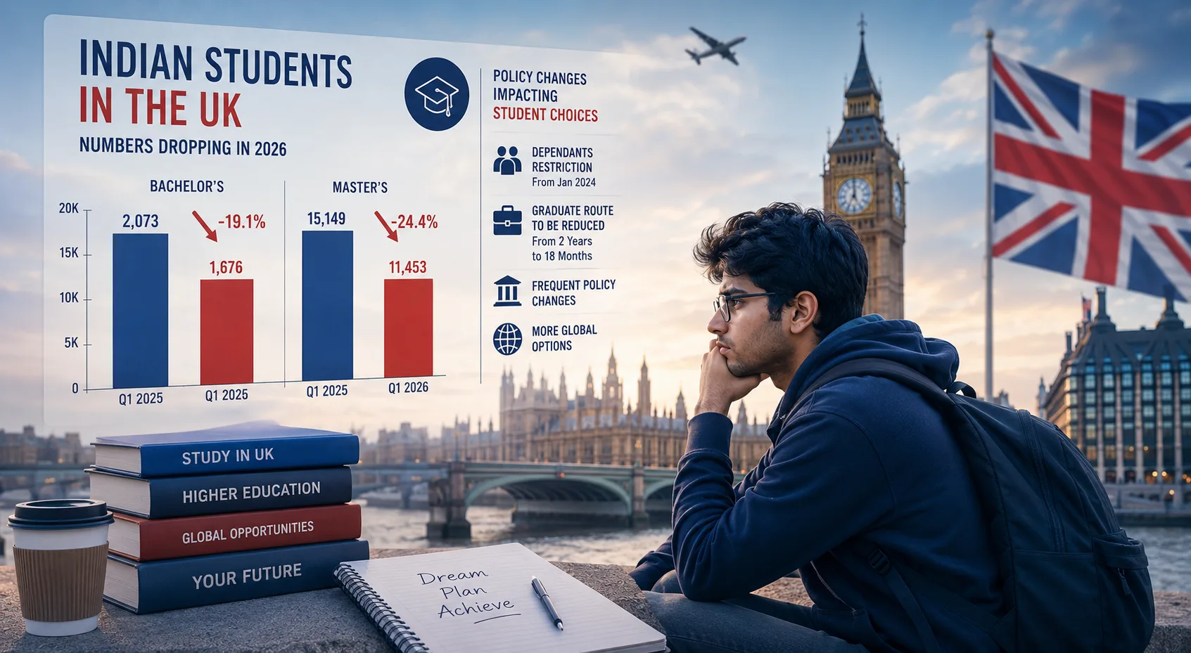 UK Sees Decline in Indian Students Applying for Study Visas in 2026 Whats Driving the Trend