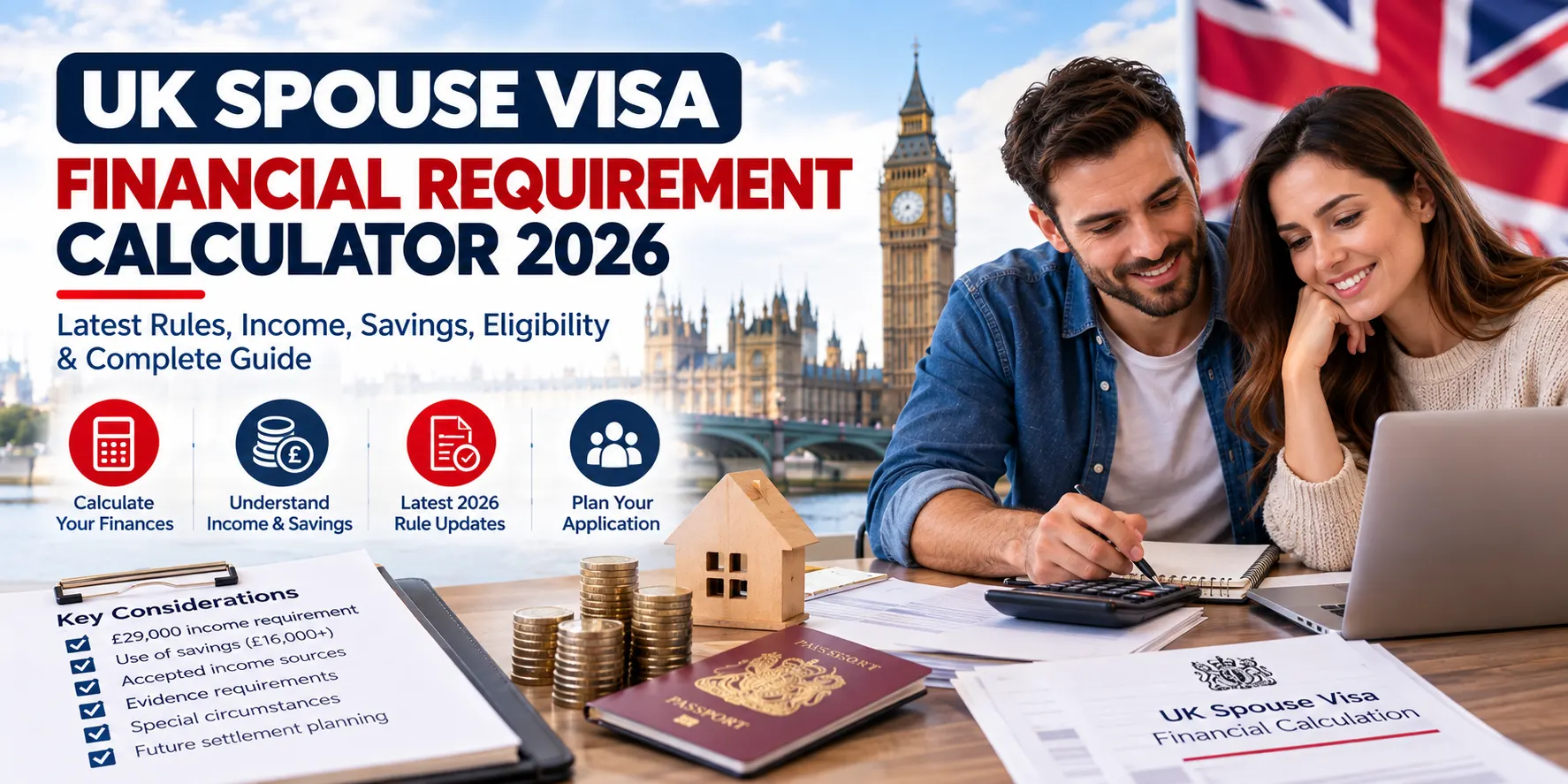UK Spouse Visa Financial Requirement Calculator 2026 Latest Rules, Income, Savings and Eligibility Guide