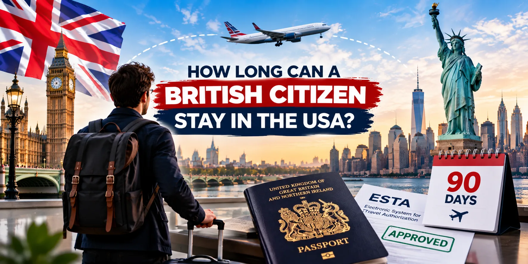 How Long Can a British Citizen Stay in the USA Latest 2026 Rules, ESTA, Visa and Long-Term Options